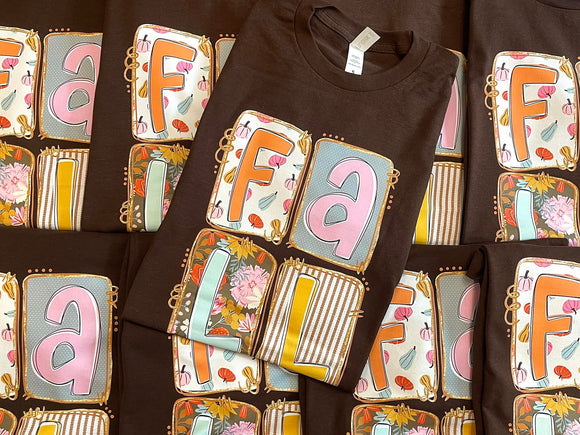 Fall Graphic T-Shirt for Boutiques, Fall Shirt, Seasonal Apparel Pumpkin Cute Shirt