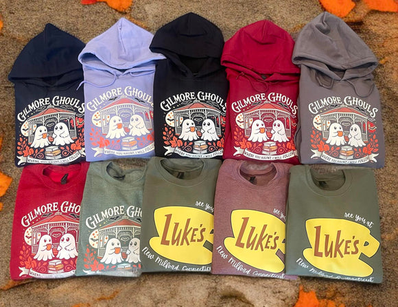 Gilmore Ghouls Hoodie - Stars Hollow Inspired Graphic Sweatshirt