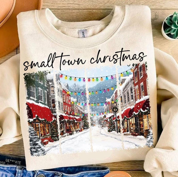 WS Christmas 2025 Small Town Christmas Graphic Sweatshirt