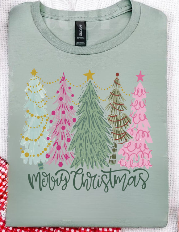 WS Christmas 2025 Graphic T Shirt Boho Pink Christmas Vibes