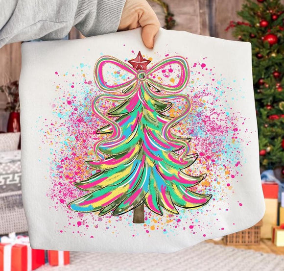 Bright Fun Holiday Christmas 2025 Graphic Sweatshirt