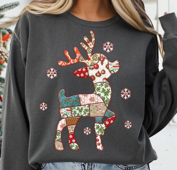 Holiday Graphic Sweatshirt | Christmas 2025 Gift Idea | Festive Winter Pullover | Reindeer