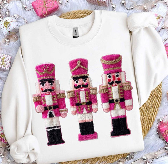 WS Christmas Faux Embroidery Nutcracker Christmas Holiday Graphic