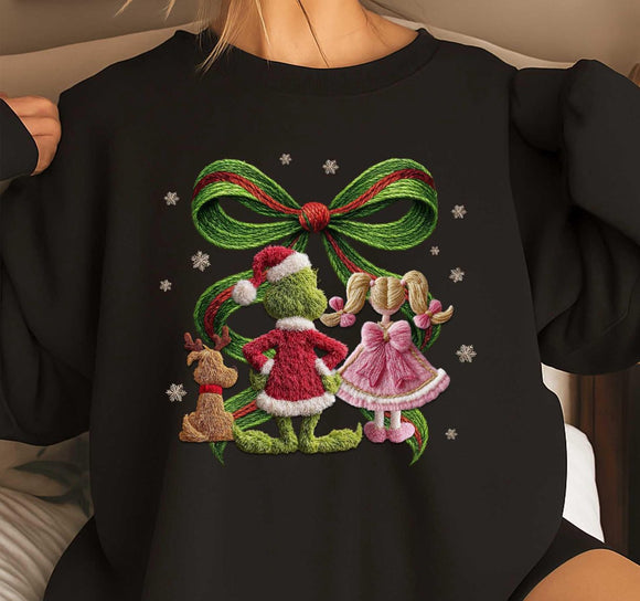 WS Christmas Movie Whoville Graphic Holiday Pullover Sweatshirt