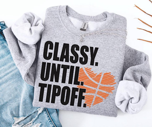 WS Classy Until Tipoff Graphic Sweatshirt Basketball Womens Apparel