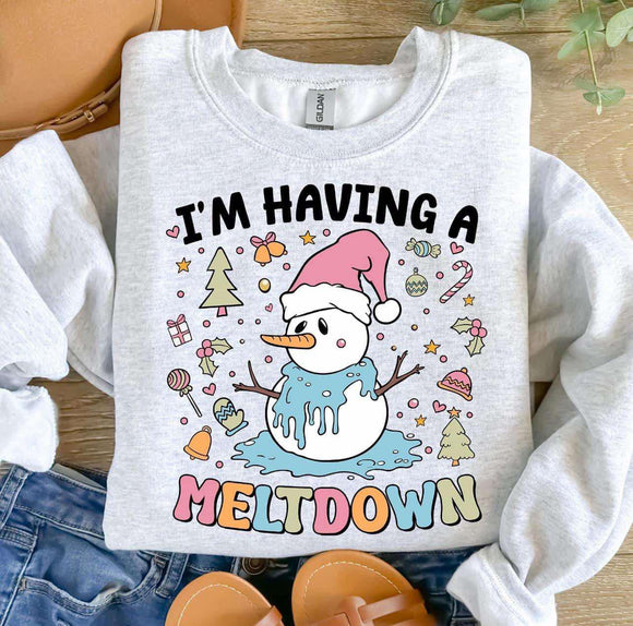 Wholesale Meltdown Snowman Christmas Sweatshirt