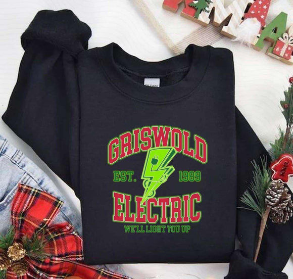 Wholesale Griswold Electric Movie Inspired Holiday Sweatshirt - Black