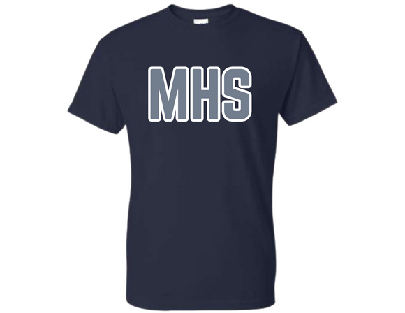 MHS MHS T Shirt Navy - Youth & Adult