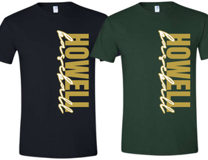 HOW Howell Baseball Vertical T Shirt Youth & Adult