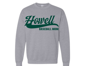 HOW Howell Baseball Mom Sport Gray Sweatshirt Youth & Adult