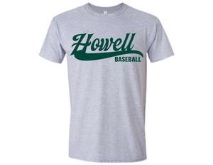 HOW Howell Baseball Sport Gray T Shirt Youth & Adult