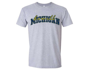 HOW howell MICHIGAN Sport Gray T Shirt Youth & Adult