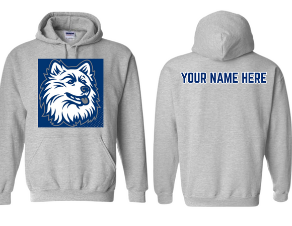 MHS Square Husky Hoodie Sport Gray - Youth & Adult