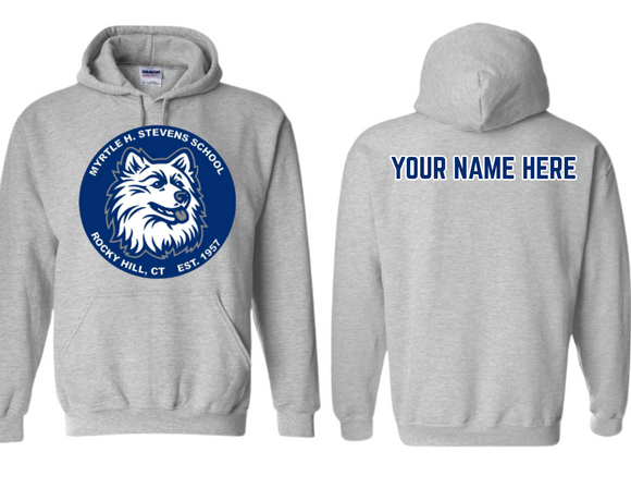 MHS Circle Husky Hoodie Sport Gray - Youth & Adult