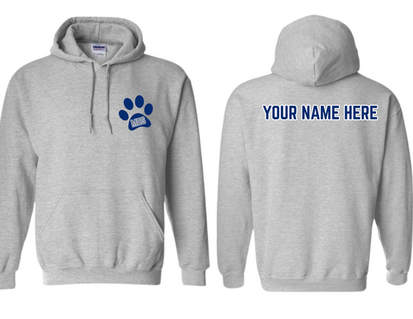 MHS Small Paw MHS Hoodie Sport Gray - Youth & Adult
