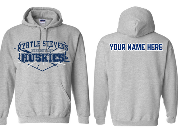 MHS Myrtle Stevens Huskies Hoodie Sport Gray - Youth & Adult