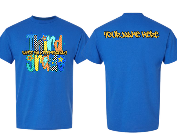 WHE Royal T Shirt -Third Grade Youth & Adult