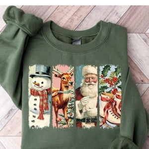 Wholesale Vintage Christmas Character Holiday Sweatshirt