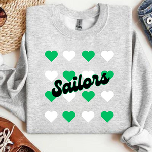 Wholesale School Spirit Sweatshirt Sailors - Ash