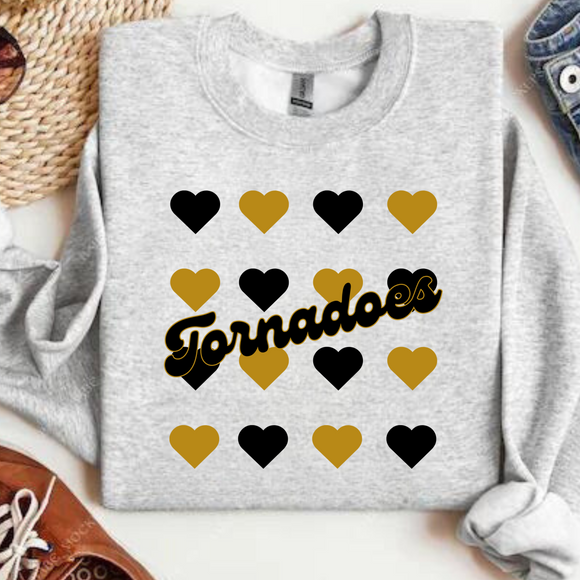 Wholesale School Spirit Sweatshirt Tornadoes - Ash