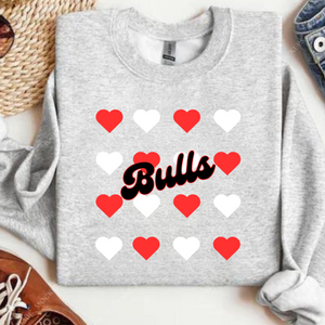 Wholesale School Spirit Sweatshirt Bulls- Ash