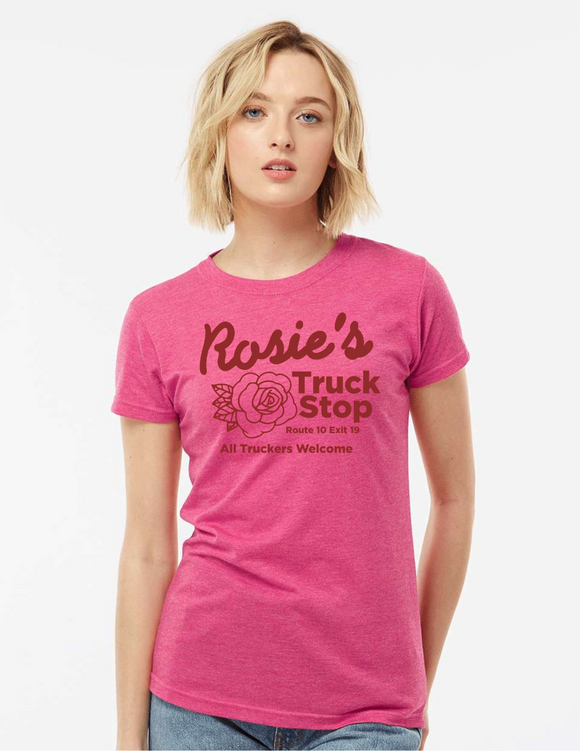 Rosies Truck Stop Gilmore Girls Inspired Baby T - Pink