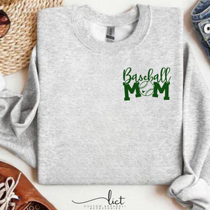 New Milford Green Wave Baseball Mom Sweatshirt