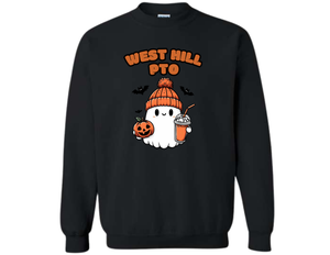 WHE Black Sweatshirt - WHE PTO Spooky Ghost Sweatshirt