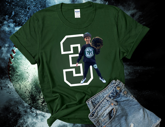 Custom Player Number and Photo T-Shirt