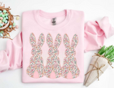 Wholesale Easter Bunny Floral Sweatshirt Spring 2025 Apparel