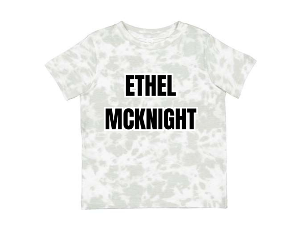 EMK Tie Dye T Shirt Haze - Ethel McKnight in Black- Toddler