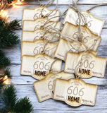 Wholesale | 10 pack | Christmas Area Code Zip Code City State Ornament