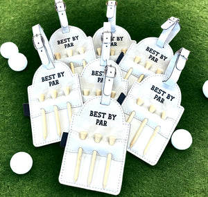 Wholesale | 10 | Golf Tees in White Leatherette