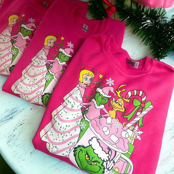 Wholesale Whoville Cake Christmas Sweatshirt Heliconia