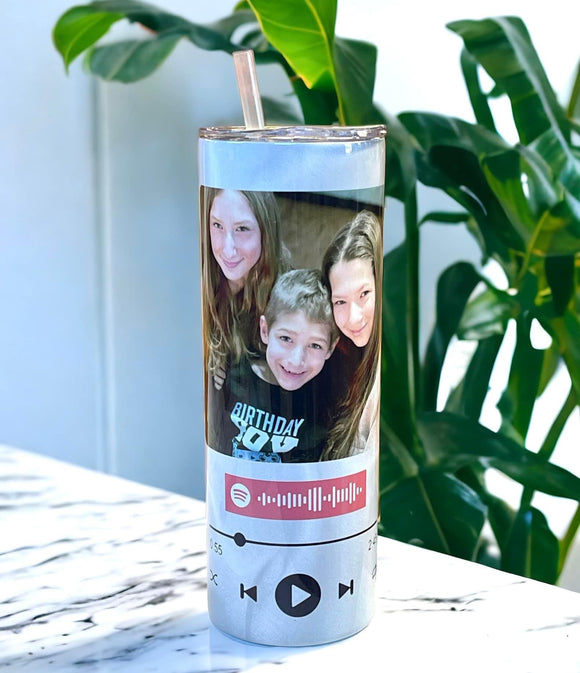 Wholesale |4| Spotify Song and Photo Tumbler