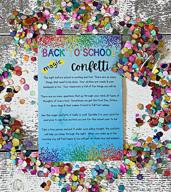Wholesale | 10 Packs | Back to School Confetti Cards & Packs