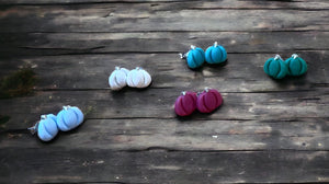 Wholesale | 10 pairs | Polymer Clay Pumpkin Stud Earrings