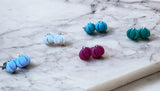 Wholesale | 10 pairs | Polymer Clay Pumpkin Stud Earrings