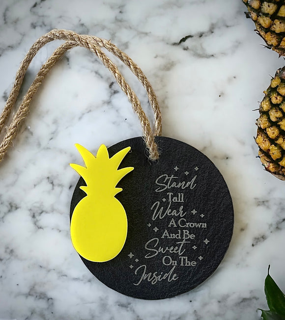 Wholesale | 6 | Be a Pineapple Slate Ornament Hanger