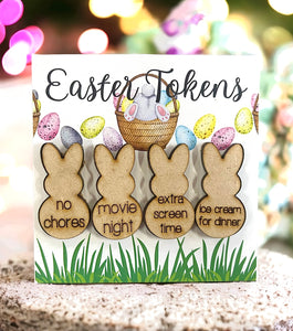 Wholesale |10| Easter Tokens for Kids with Card
