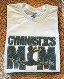 Wholesale Sports Mom Dance Mom Gymnastics Mom Faux Patch T Shirts