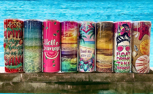 Wholesale |4| Summer Themed 20 oz Insulated Tumblers