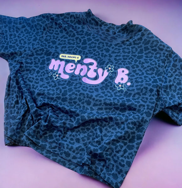 Having a Menty B Boxy Leopard LAT T Shirt