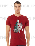 Wholesale Sorta Merry Sorta Scary Skeleton Christmas Tree T Shirt