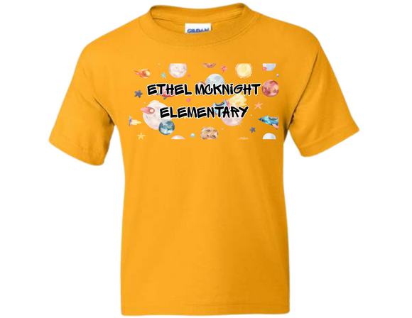 EMK Gold T Shirt - Ethel McKnight Space
