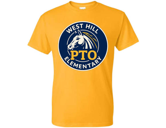 WHE Gold T Shirt - WHE PTO Logo Youth & Adult