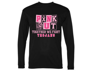 TRO Pink Out Together We Fight Long Sleeve Dryfit T - Youth & Adult