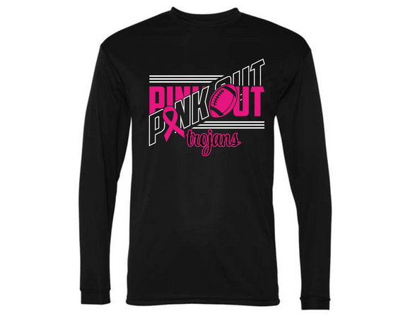 TRO Pink Out Cursive Long Sleeve Dryfit T - Youth & Adult