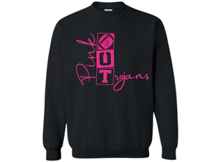 TRO Pink Out Trojans Sweatshirt - Youth & Adult