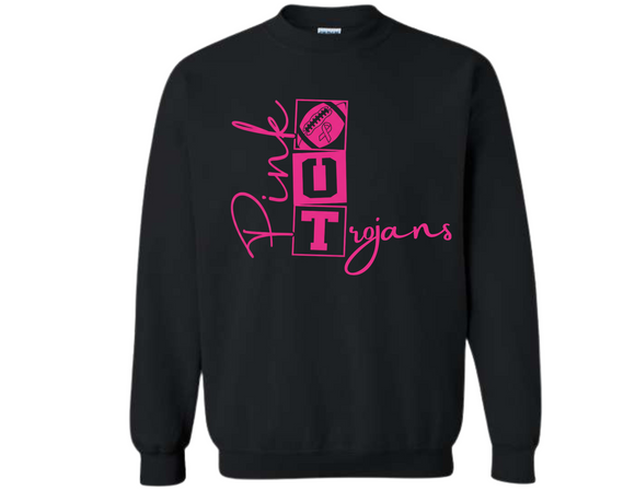 TRO Pink Out Trojans Sweatshirt - Youth & Adult